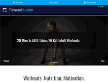 Tablet Screenshot of fitnessfusion.com